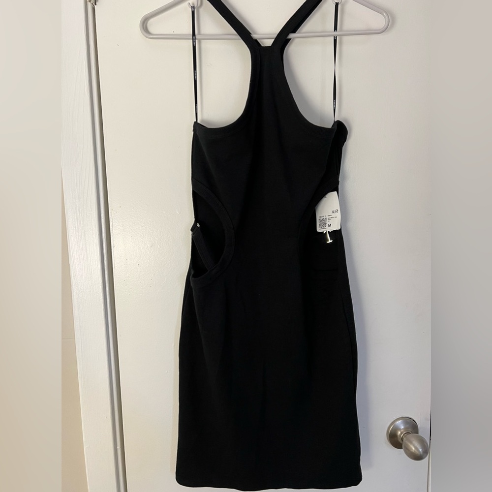 Black mini dress